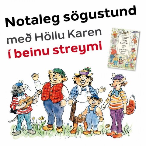 Notaleg sögustund: Dýrin í Hálsaskógi
