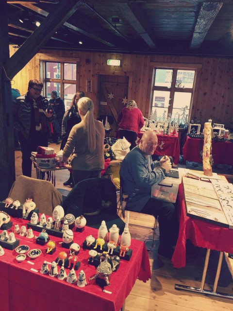 Christmas market in Duus Museum