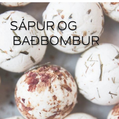 Sápur og baðbombur