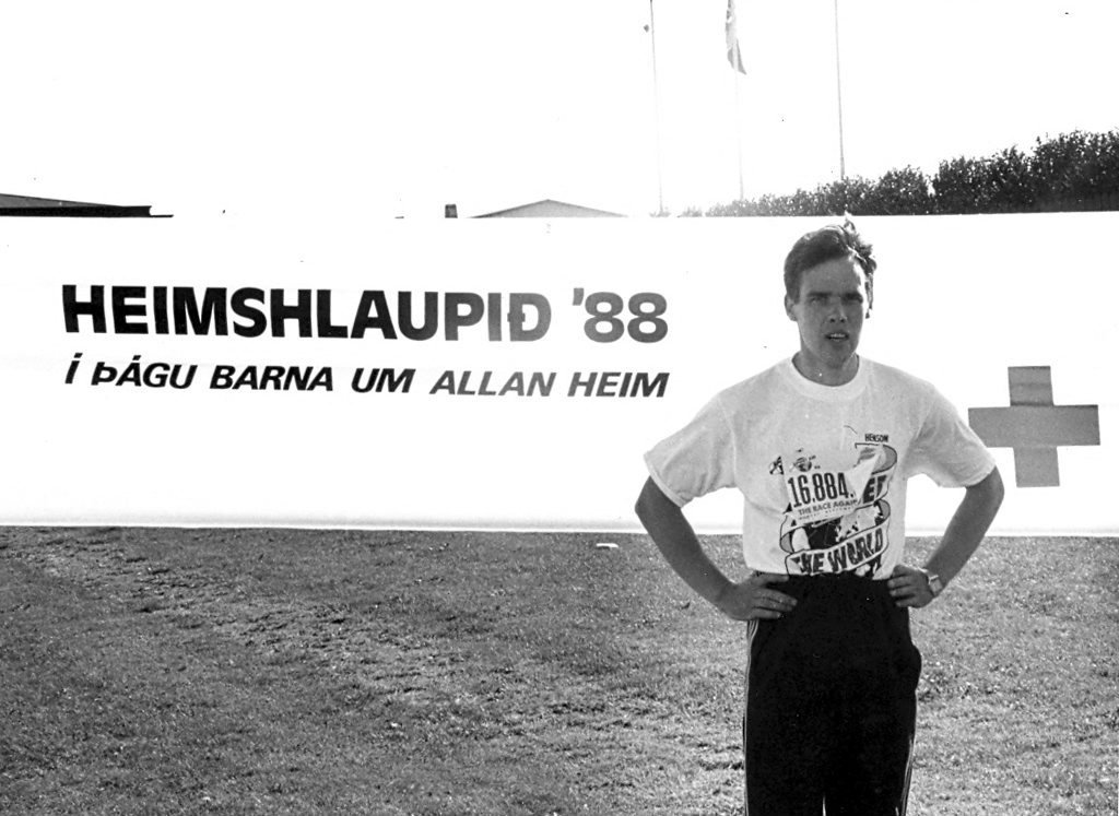 Heimshlaupið 1988. Rúnar Helgason 