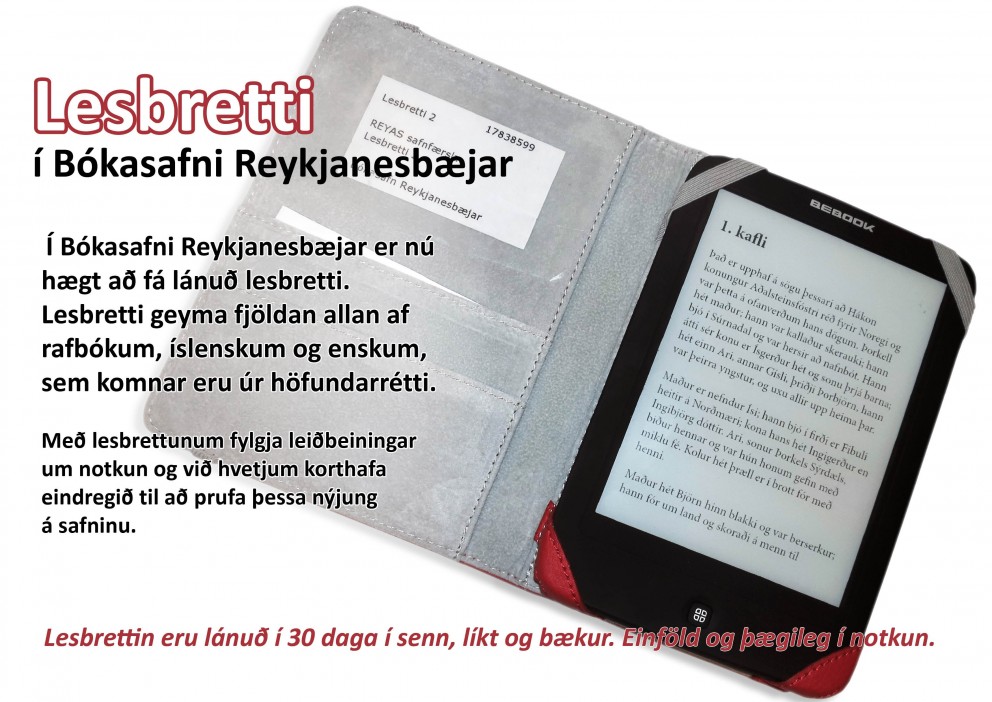 Rafbækur til útláns