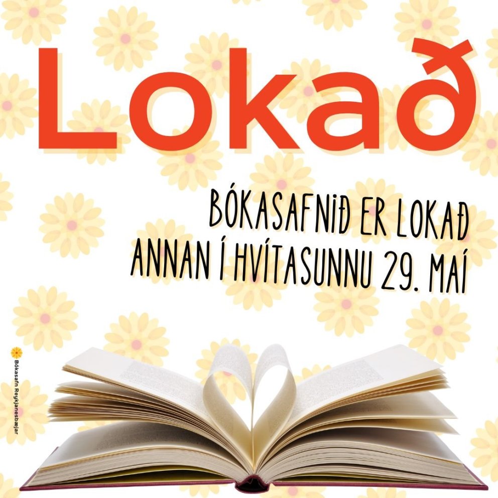 Bókasafn Reykjanesbæjar er lokað annan í hvítasunnu