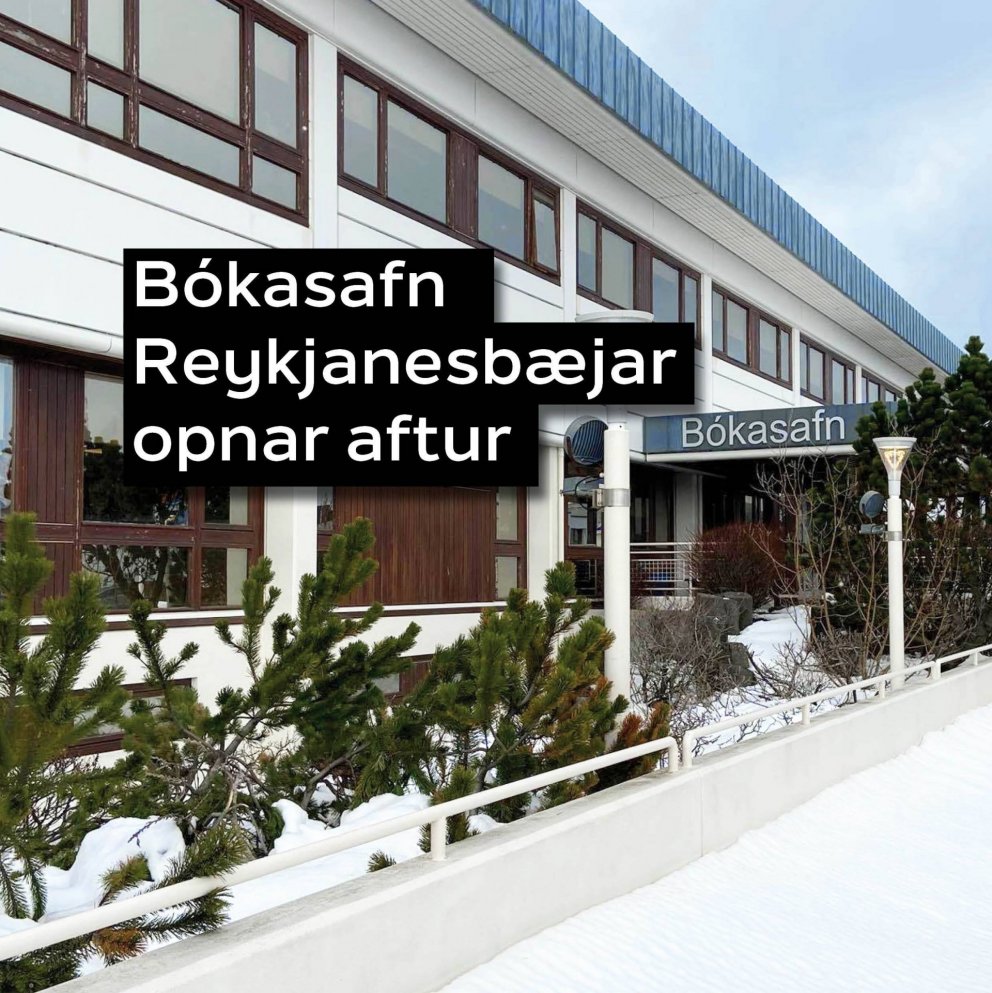Bókasafn Reykjanesbæjar opnar aftur