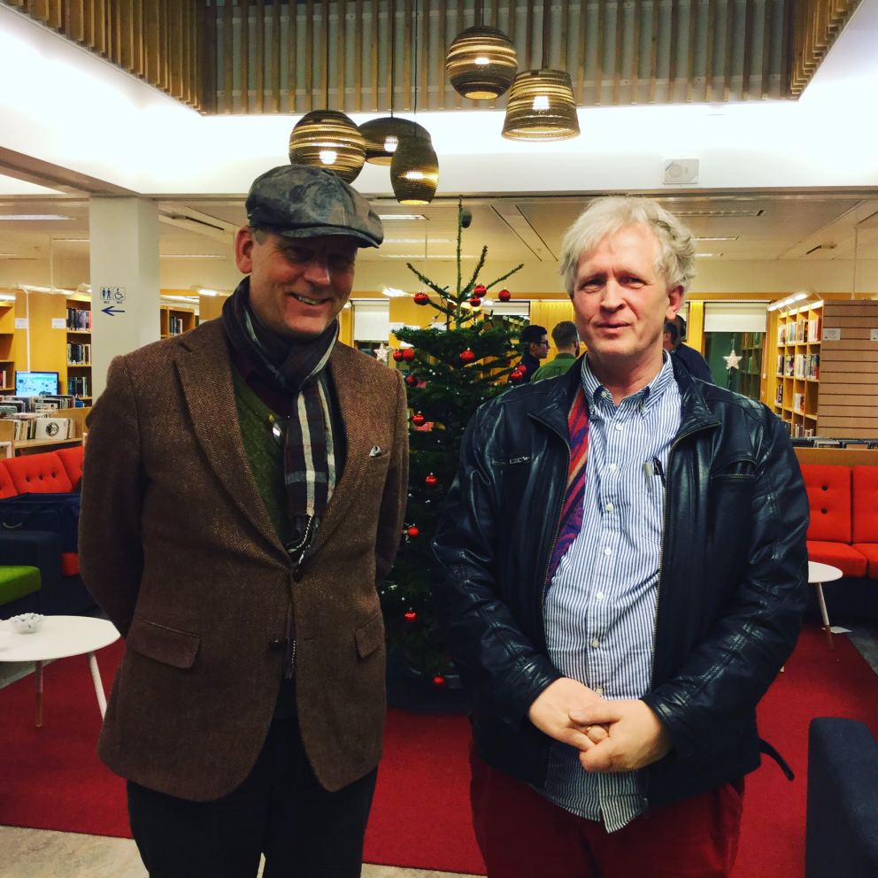 Sigmundur Ernir og Viðar Hreinsson komu í heimsókn